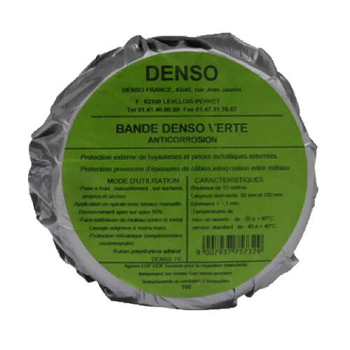 Bande d'étanchéité Denso® verte 50 mm x 10 m - GEB - 818101