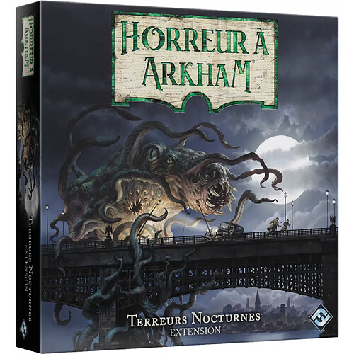 Jeu de plateau Horreur à Arkham - Terreurs Nocturnes - Extension - 1 à 6 joueur - Dès 14 ans