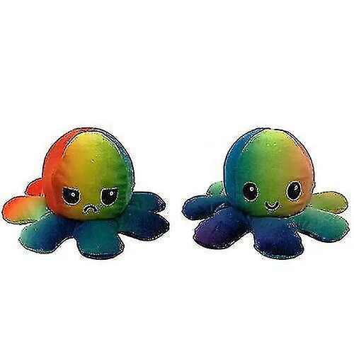 Universal Couleurs arc-en-ciel de poupée en peluche en peluche en peluche en peluche réversible