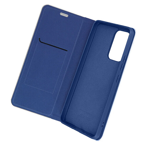 Étui Samsung A53 5G Carbone Porte-carte Support Forcell Luna Book Carbon Bleu