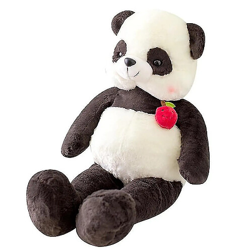 Universal 80 cm Panda Doll Hug Bear Doll Plux Toy Duckling Sleeping on Bed Pillow Conderful (noir)