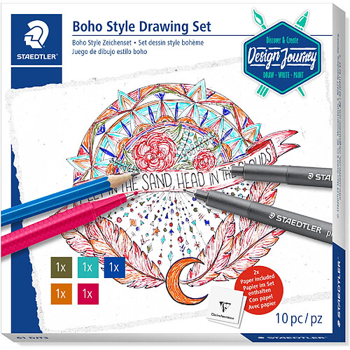 STAEDTLER Kit de dessin Design Journey Style bohème ()