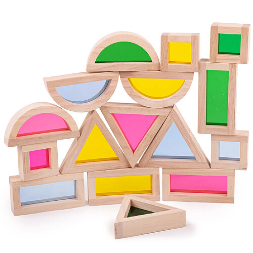 Bigjigs Toys Formes sensorielles en bois naturel