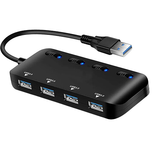 Connecteurs de Concentrateur USB 3.0 Adaptateur USB Convertisseur de Répartiteur D'extension Hub USB