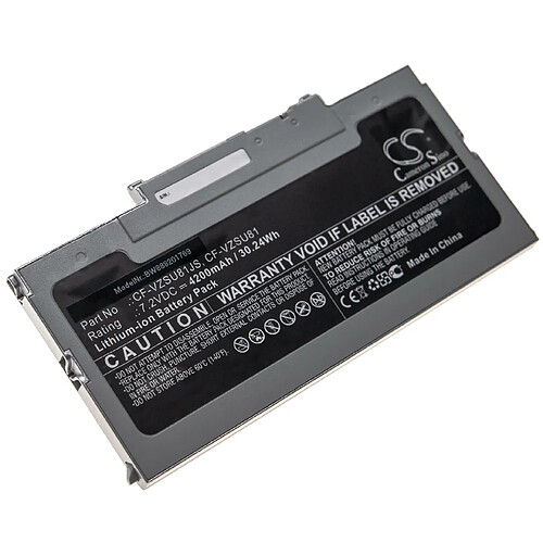 vhbw batterie compatible avec Panasonic Toughbook CF-AX2, CF-AX3 laptop (4200mAh, 7,2V, Li-Ion, gris argenté)