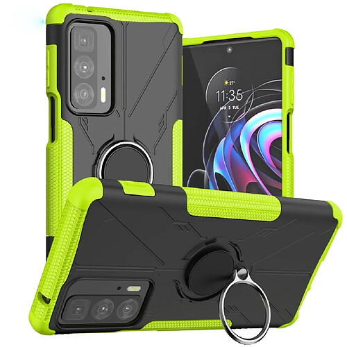 Coque en TPU anti-chocs avec béquille pour votre Motorola Edge 20 Pro - vert