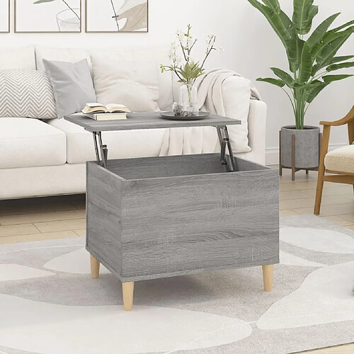 Maison Chic Tabls basse,Table Console pour salon Sonoma gris 60x44,5x45 cm Bois d'ingénierie -MN84651