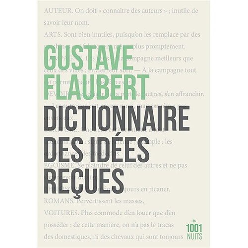 Dictionnaire des idées reçues