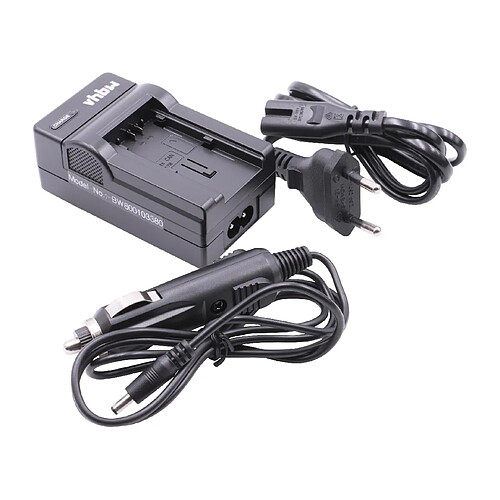 vhbw chargeur câble de charge bloc alimentation pour chargeur allume-cigare pour Canon Legria HF R806, HF R86, HF R88 comme BP-709.