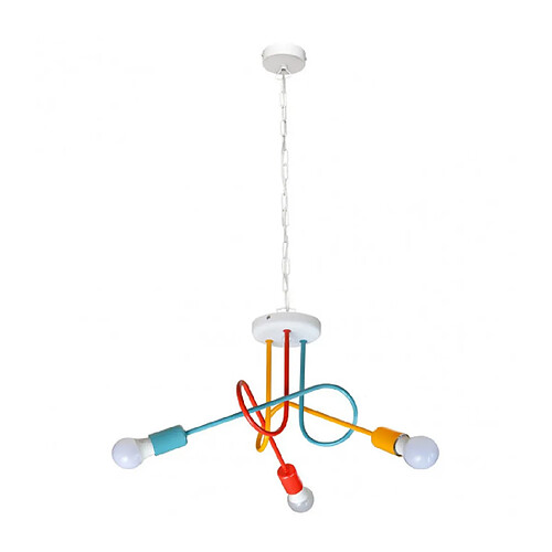 Helam Suspension Oxford Fer blanc,rouge,orange,turquoise 3 ampoules 850cm