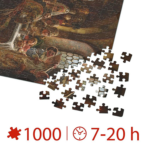 D-Toys - 75680/MA 01 - Puzzle - 1000 pièces - Makovsky A Boyar - Mariée