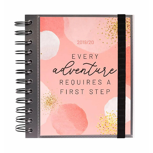 Agenda scolaire 2019/2020 jour page M Glitter