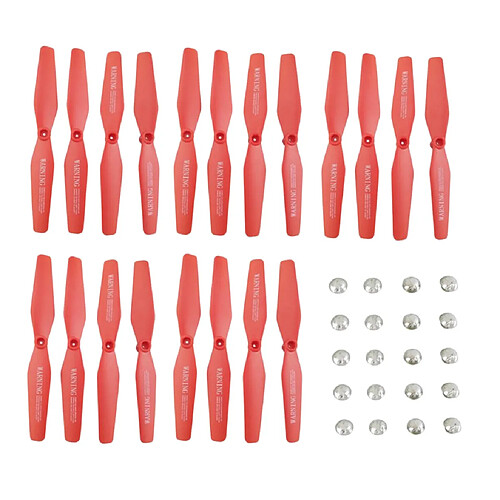 20 pcs hélices pour visuo xs809 xs809w xs809hw 8807 8807w rc drone rouge