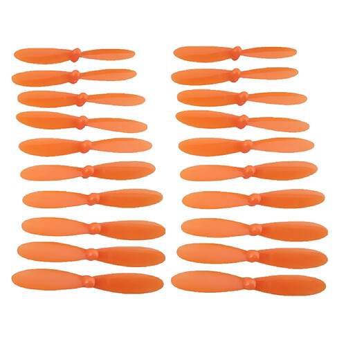 Hélices 20 PCS légères pour hélicoptère quadricoptère drone RC orange