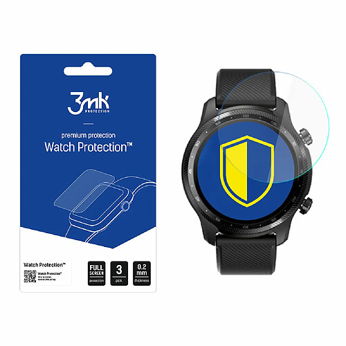 Max Protection TicWatch Pro 3 Ultra - 3mk Watch Protection v. FlexibleGlass Lite