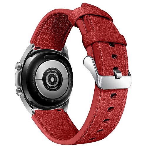 Bracelet en cuir véritable rouge pour votre Xiaomi Mi Watch Color