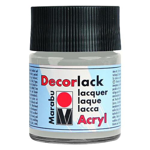 Marabu Vernis acrylique 'Decorlack',argent métallique,50ml ()