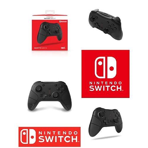 NC Manette Bluetooth Nintendo Switch BT Noire – Bluetooth Controller Black Switch pas cher