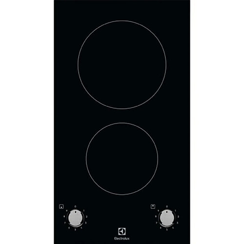 Domino vitrocéramique 29cm 2900w noir - lhr3210ck - ELECTROLUX