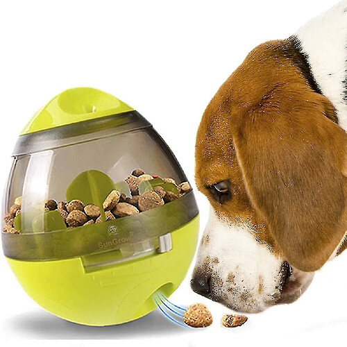 Jouet interactif Iq Treat Ball, distributeur de nourriture, prévient l'obésité, améliore la digestion, renforce la relation chien-animal parent, durable, E