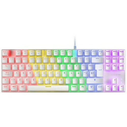 Mars Gaming MK80 clavier USB AZERTY Français Blanc