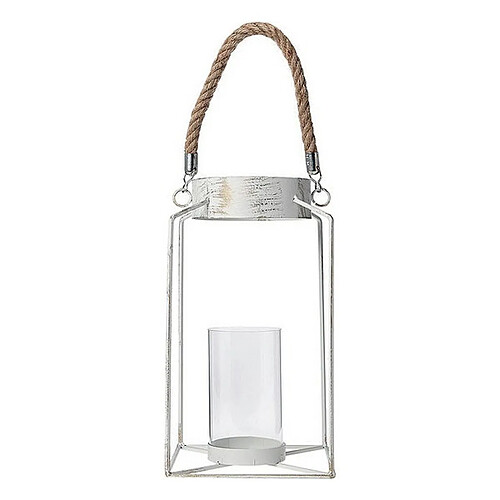 Totalcadeau Chandelier Lampion Blanc