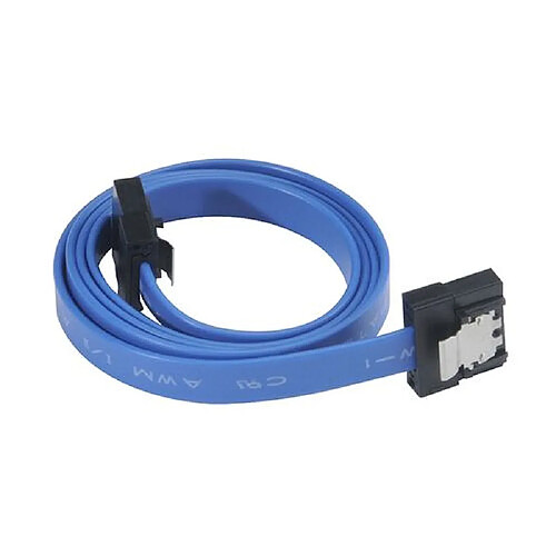 Akasa Super Slim Cable SATA ver 3 - 6Gb/s - 50cm - Coloris Bleu