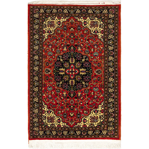 Vidal Tapis de laine 118x76 rouge Ghom