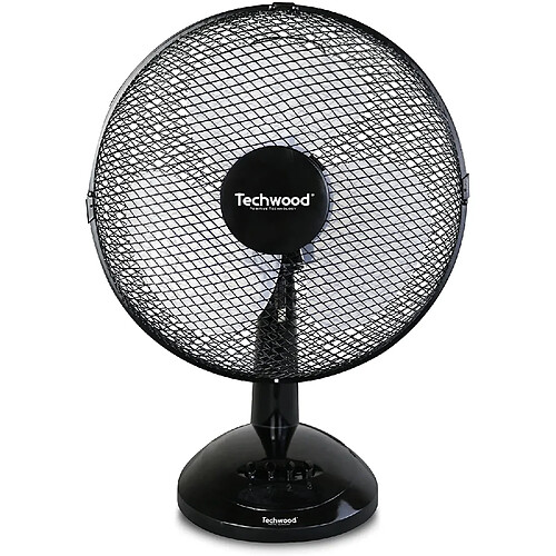 Techwood Ventilateur de Table de 23 cm 30W noir