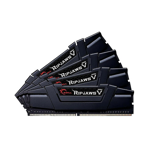 Gskill RipJaws 5 Series Noir 128 Go (4 x 32 Go) DDR4 2666 MHz CL19