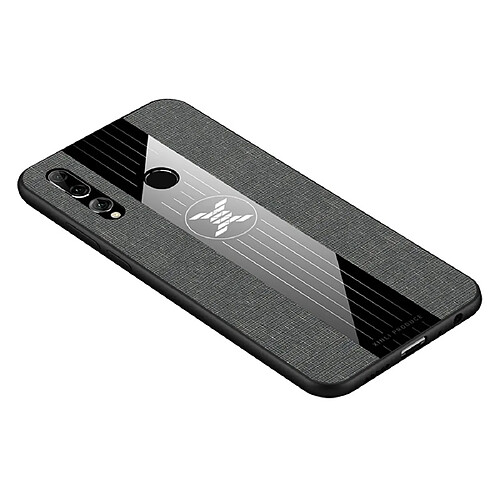 Wewoo Coque Souple Pour Huawei Enjoy 9s XINLI Tissu de couture Antichoc TPU Housse de protection Gris