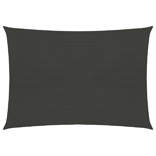 ComfortXL Voile D'ombrage 160 G/m² Anthracite 2,5x3 M Pehd