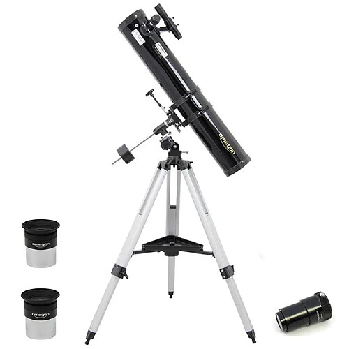 Télescope Omegon 114/900 + Monture Equatoriale Type A + Oculaires + Barlow