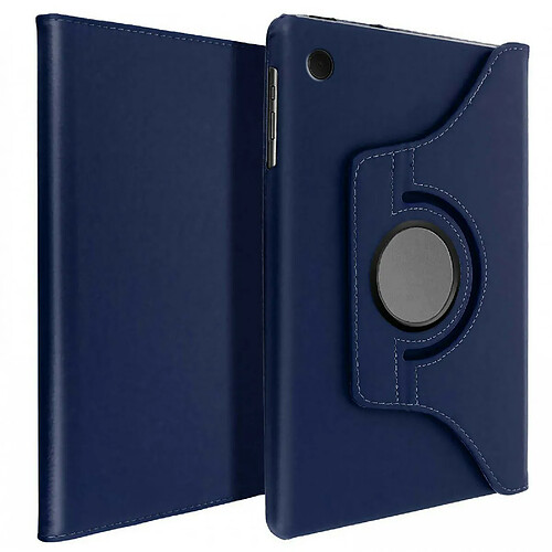 Etui rotatif en simili cuir pour Samsung Galaxy Tab S2 9.7" Bleu Marine -VISIODIRECT-