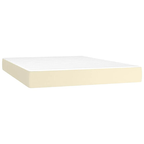 Maison Chic Matelas de lit à ressorts ensachés, Matelas doux Crème 140x200x20 cm -GKD88055