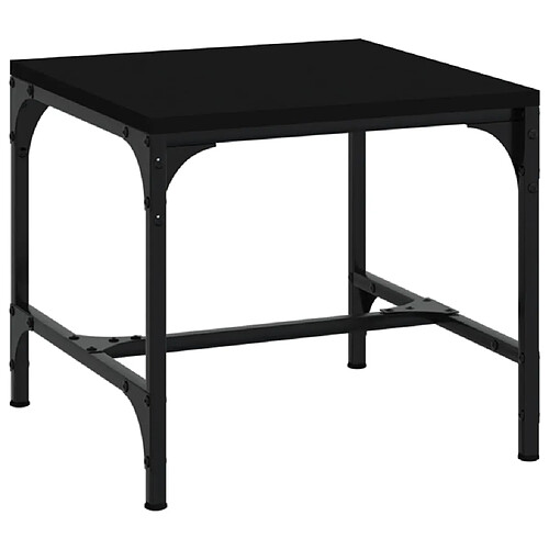 ComfortXL Table Basse Noir 50x50x35 Cm Bois D'ingénierie