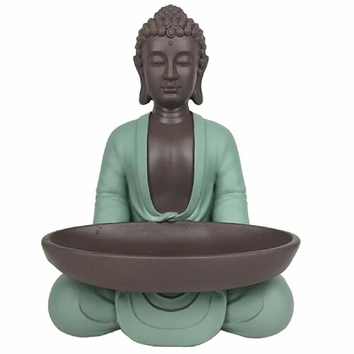 Zen'Arôme Statue Bodhi avec plateau vide poche en polyrésine.