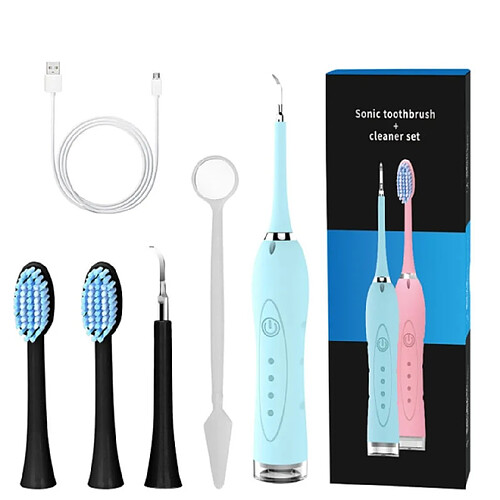 Universal Calcul par ultrasons Zoom dentaire Zoom électrique des dents Son Taches de malheur Taches de tartare Blanchiment des dents Nettoyage oral | Irrigateur oral (vert)