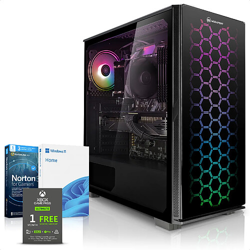 Megaport PC Gamer Storm II • AMD Ryzen 5 5600X 6x 3,70 GHz • RTX3060 12Go • Windows 11 • 16Go 3200 • 1000Go M.2 SSD • WiFi • 801-FR