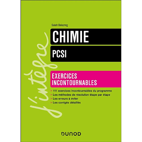 Chimie PCSI : exercices incontournables