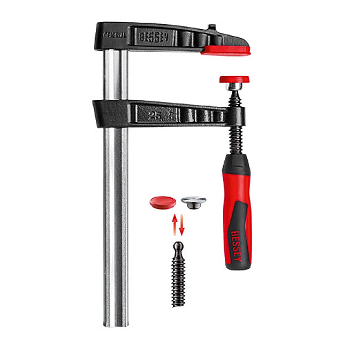 Bessey - Presse à vis en fonte malléable avec poignée bi-matière TG 500/140 - TG50S14-2K