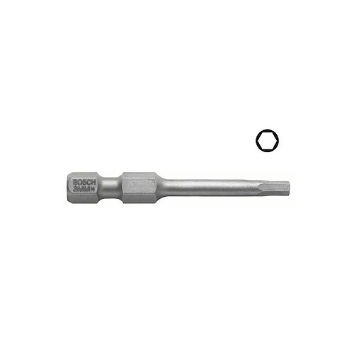 BOSCH Embout 6 pans 5 mm extra-dur E 6.3 3 pieces