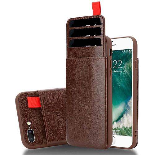 Cadorabo Coque iPhone 7 PLUS / 7S PLUS / 8 PLUS Etui en Marron