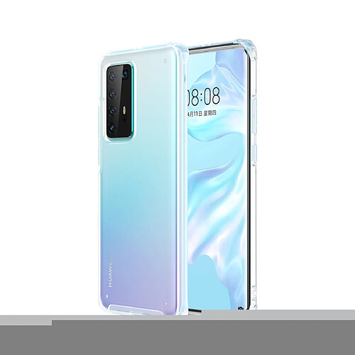 Wewoo Coque Pour Huawei P40 Pro Étui de protection en TPU + PC antichoc aux quatre coins blanc