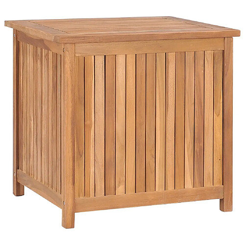 vidaXL Boîte de rangement de jardin 60x50x58 cm Bois de teck solide