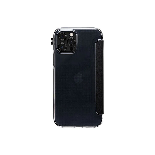 ARTEFAKT Étui Folio pour iPhone 12/12 Pro Édition Elysée Cuir avec Porte-Cates Noir