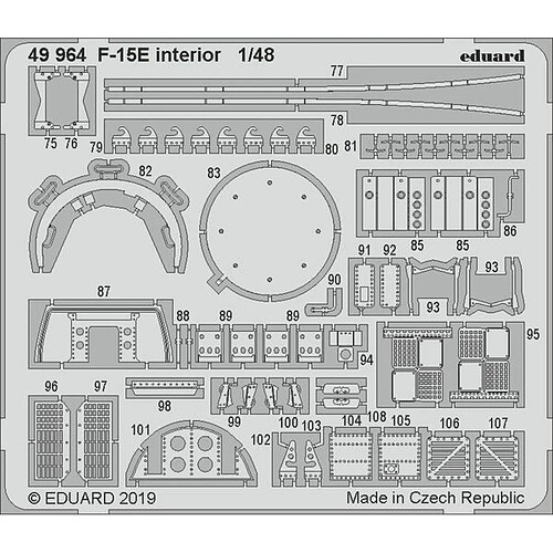 F-15E interior for Great Wall Hobby - 1:48e - Eduard Accessories