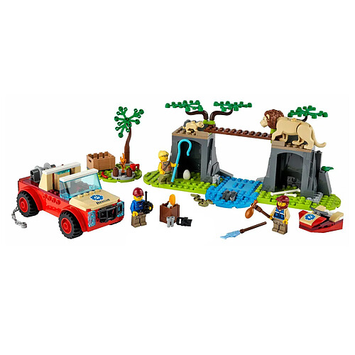 Lego 60301 Le Tout-terrain de Sauvetage des Animaux Sauvage Multicolore