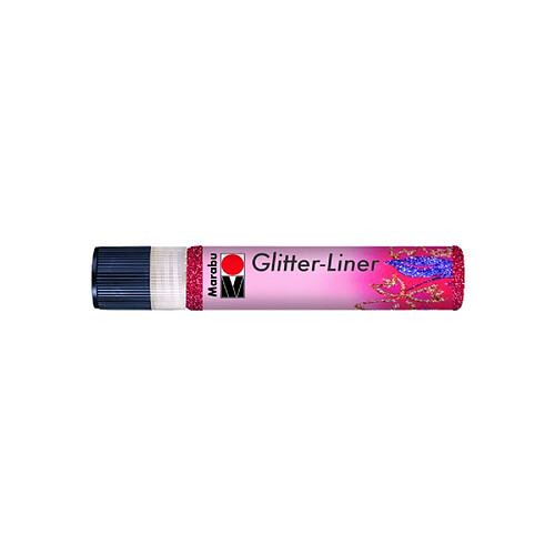 Marabu Peinture à effet Glitter-Liner, rubis scintillant ()