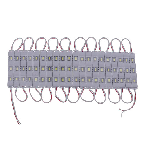 20 pièces 3-led module d'éclairage 12v magasin panneau de fenêtre avant 7512w3p-5730 blanc